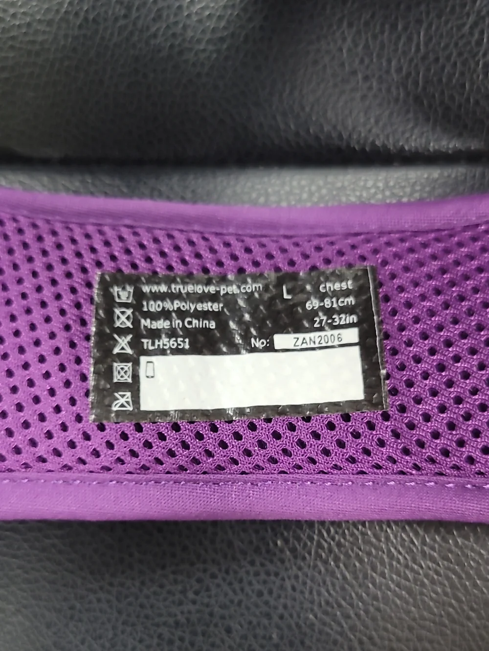 Purple Mesh Dog Harness for Kids Accessories